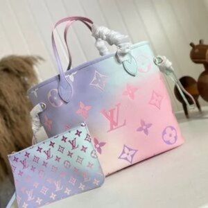 Louis Vuitton Pastel Tote Bag and Pouch Set